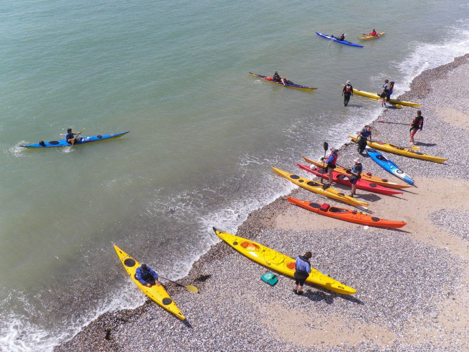 A group of sea Kayakers